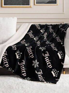 Juicy Couture Black Crown blanket